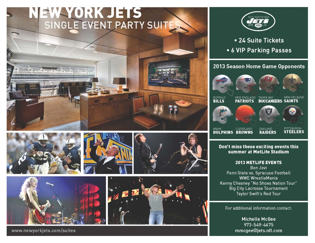 New York Jets  Suite Partnerships