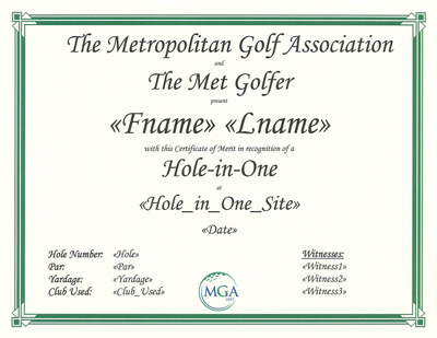 Hole In One Certificate Template Best Professionally Designed Templates